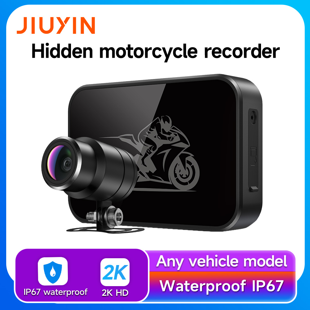 Dash Cam 2K Dual Lens - JIUYIN Motosiklet Tekli DVR 2K Aksiyon