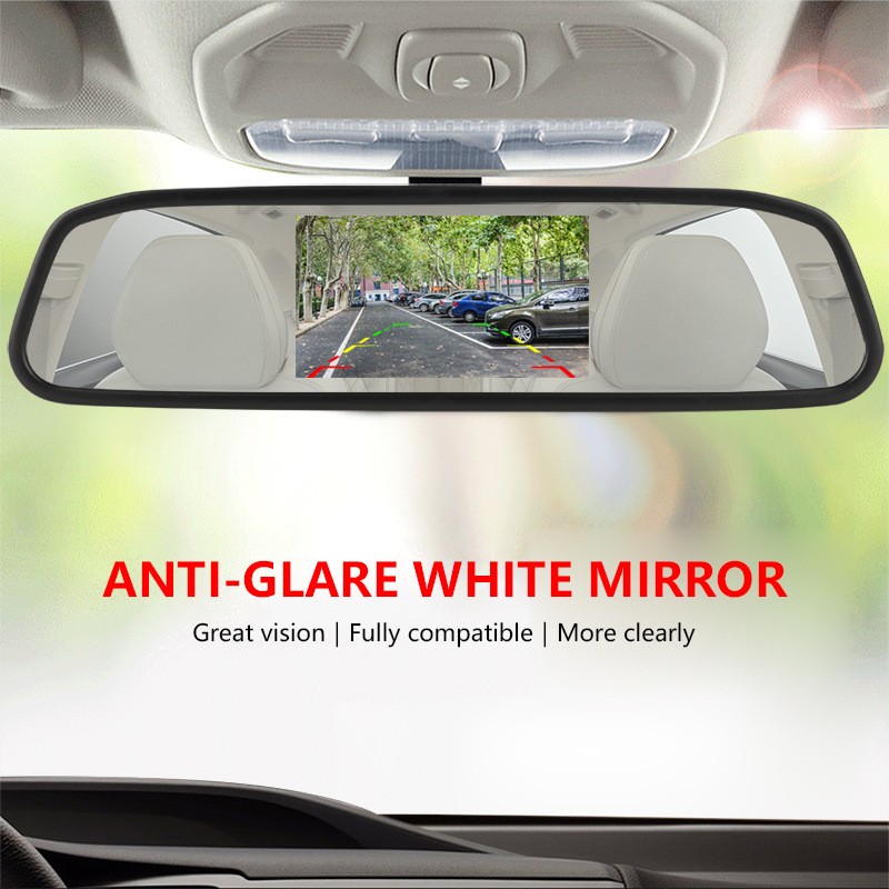 Dash Cam Mirror Backup Camera - 4.3 Inç Araba dikiz aynası HD
