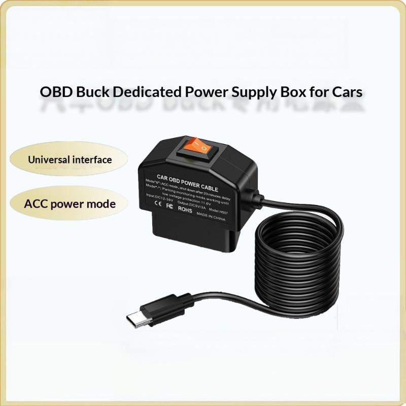 Dash Cam Hardwire Kit - OBD Sabit Kablolu Güç Kiti, Araç