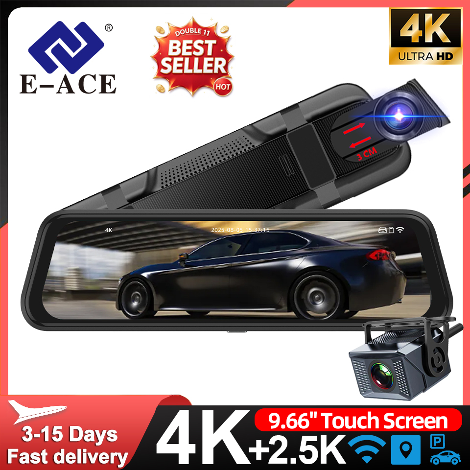 Dash Cam 4K Sony Starvis - E-ACE 4K Araç İçi Kamera, 9,66