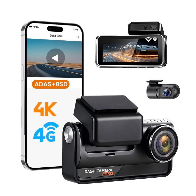Dash Cam Hardwire Kit - 4G SIM Kartlı, Dokunmatik Ekranlı, Çift