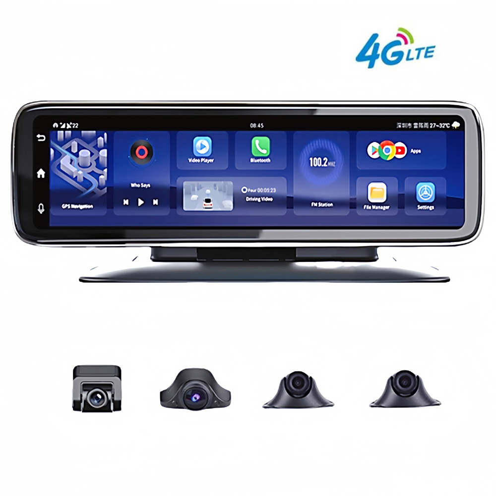 Dash Cam Rear View Mirror 12 Inch - 12 inç Dokunmatik Araç Dikiz Aynası