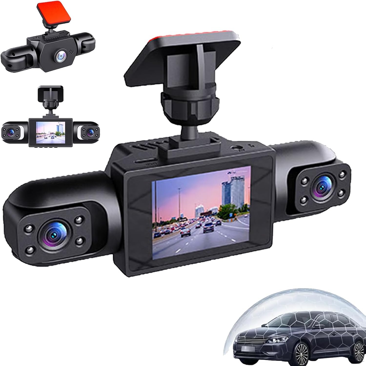 Dash Cam 360 Degree Panoramic - Çok Yönlü 360 Derece 1080P Panoramik