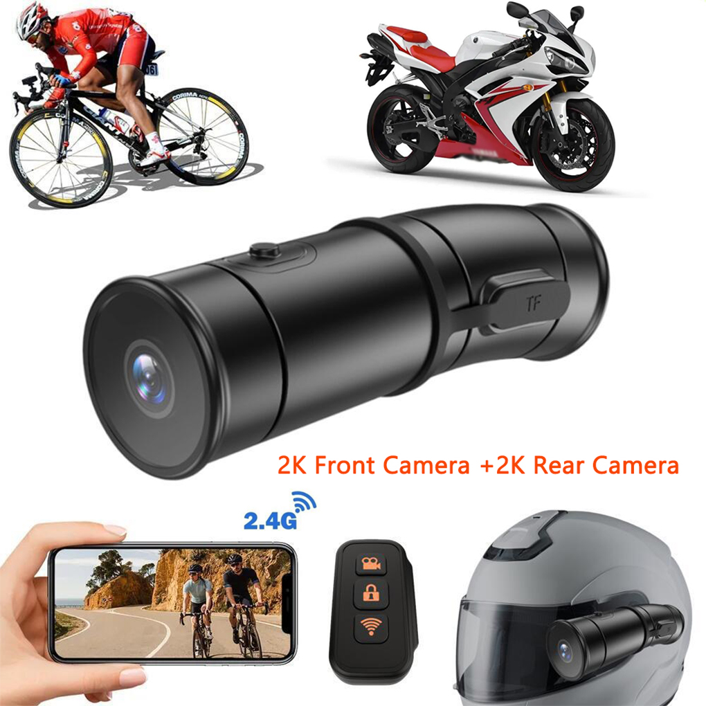 Dash Cam 2K Dual Lens - Full HD 2K Kask Kamerası WiFi