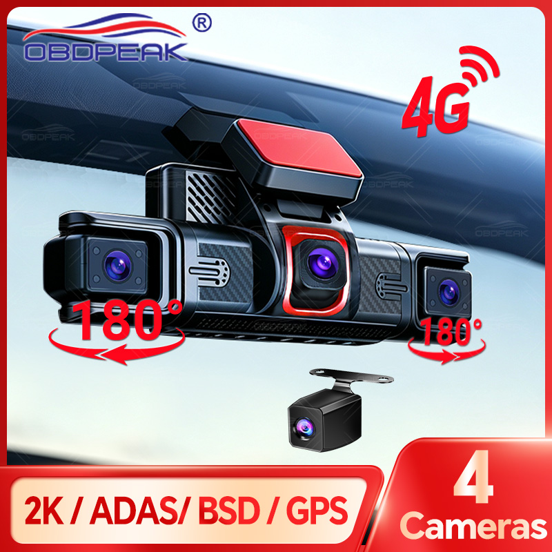 Dash Cam 3 Channel 1080P - M100 Gizli 4 Kanal LTE 4G