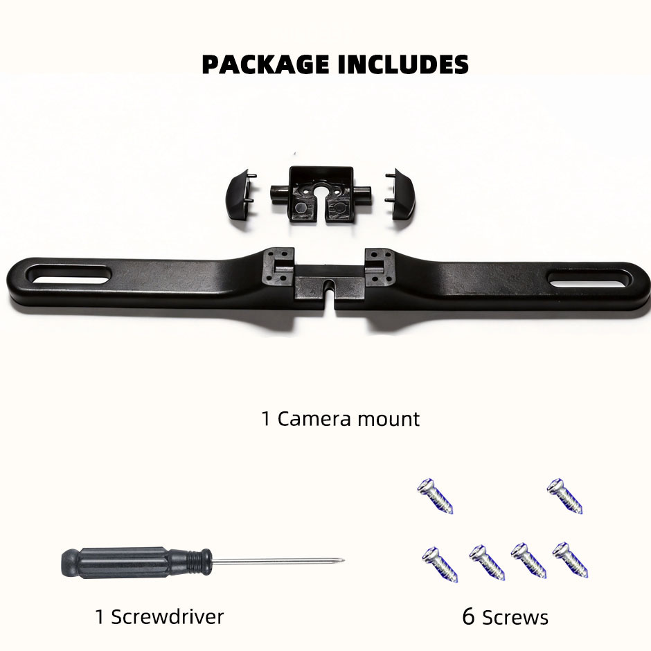 Dash Cam Mirror Backup Camera - QXNY Arka Görüş Kamerası Plaka Braketi