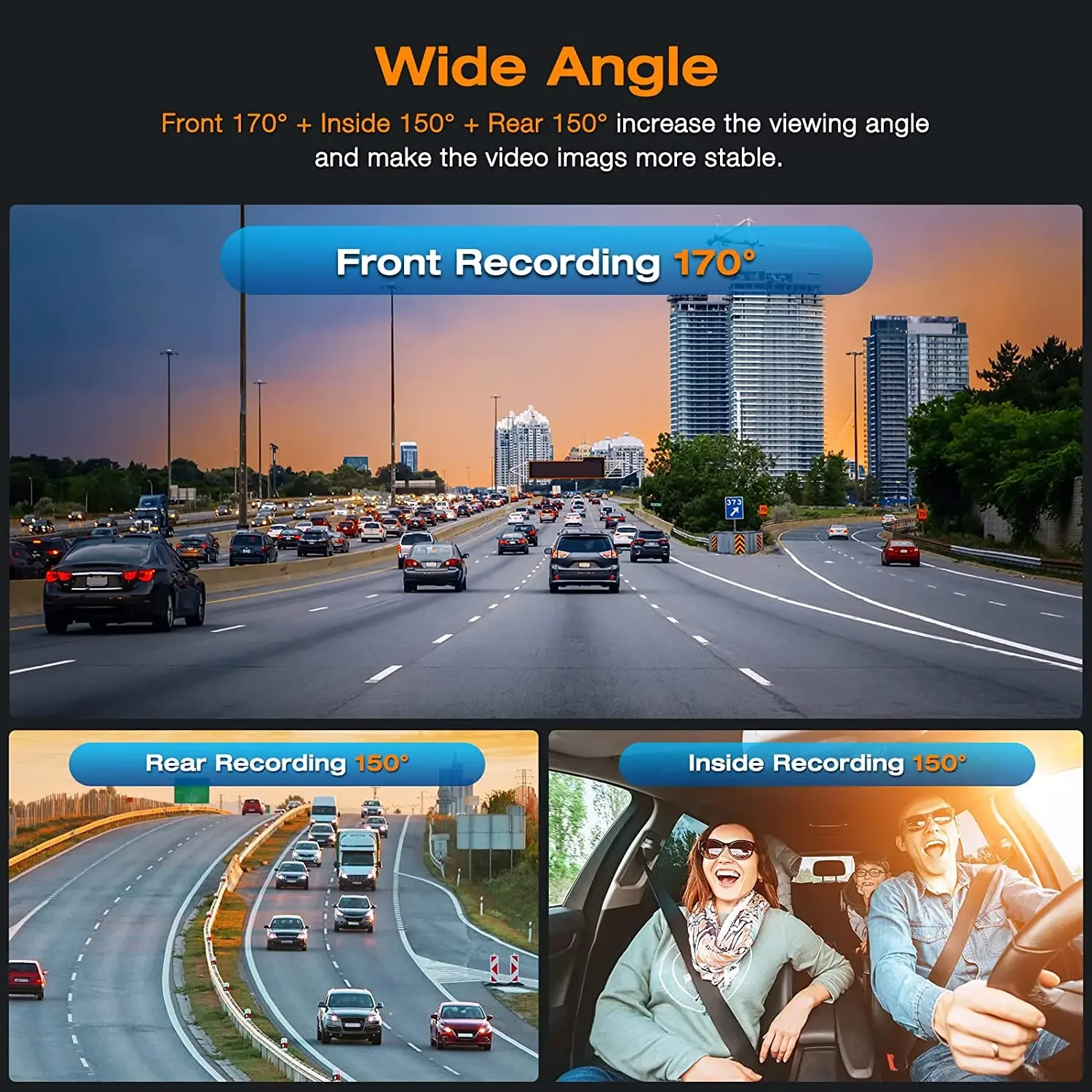 3 kanal Dash kamera ön ve arka - Dash Cam 3 Channel 1080P incelemesi ve fiyatı