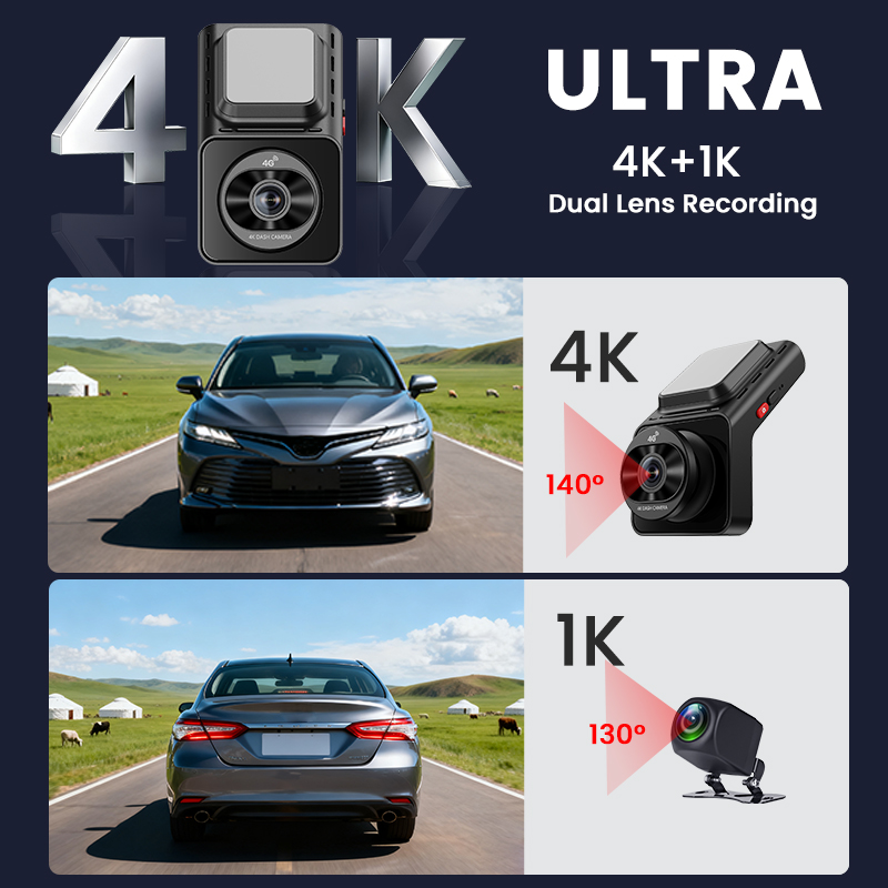 4K 4G 2 inç çift lensli araç k - Dash Cam Rear View Mirror 12 Inch incelemesi ve fiyatı