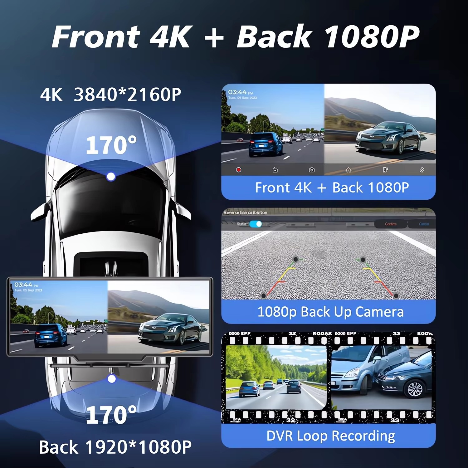 4K 2160P Araç Kamerası 10.26 İ - Dash Cam 4K Sony Starvis incelemesi ve fiyatı