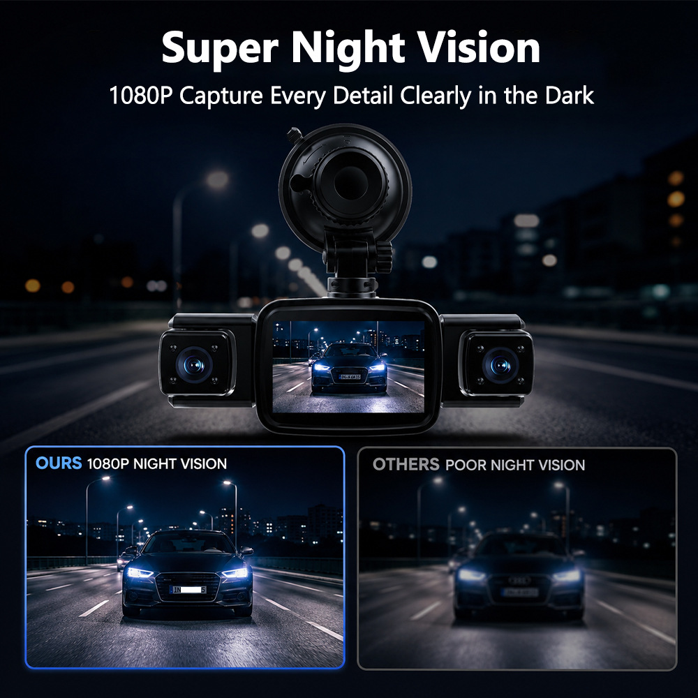 4 Kanallı Araç İçi Kamera, WiF - Dash Cam Night Vision Infrared incelemesi ve fiyatı