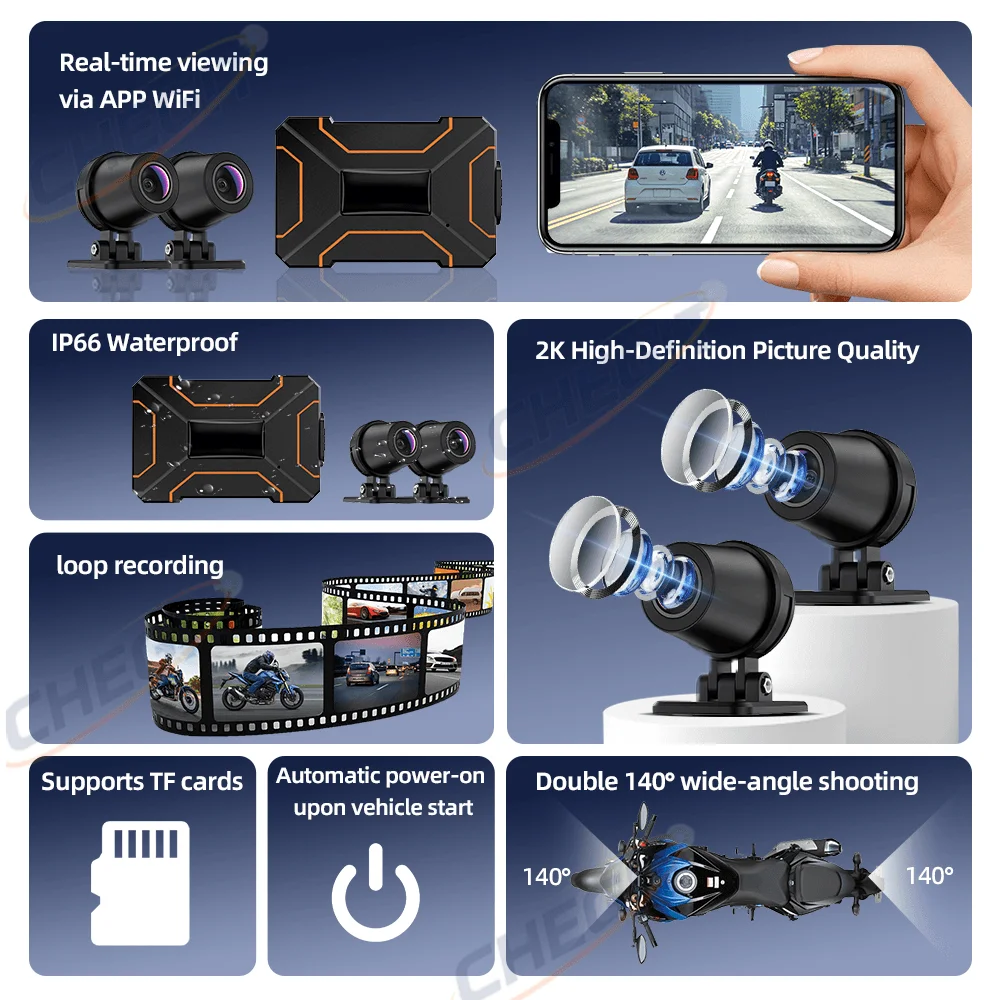2K/1080P Çift Lensli Su Geçirm - Dash Cam 2K Dual Lens incelemesi ve fiyatı