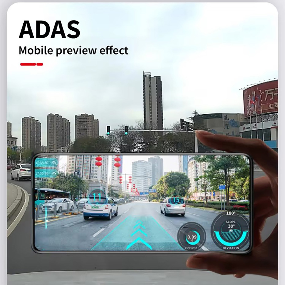 3,16 inç WIFI ADAS Araç İçi Ka - Dash Cam 2K Dual Lens incelemesi ve fiyatı
