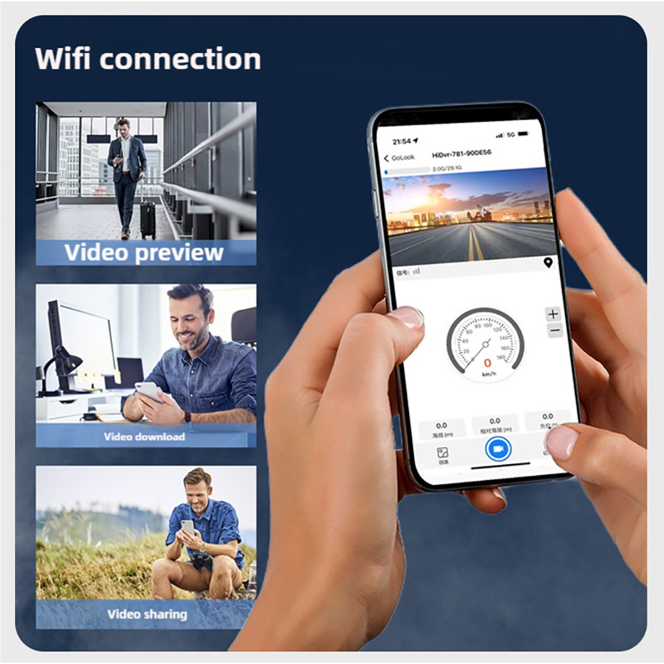 3,16 inç WIFI ADAS Araç İçi Ka - Dash Cam 2K Dual Lens incelemesi ve fiyatı