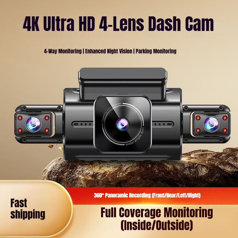 2K 1080P 4 Kanallı 360 Panoram - Dash Cam 2K Dual Lens incelemesi ve fiyatı