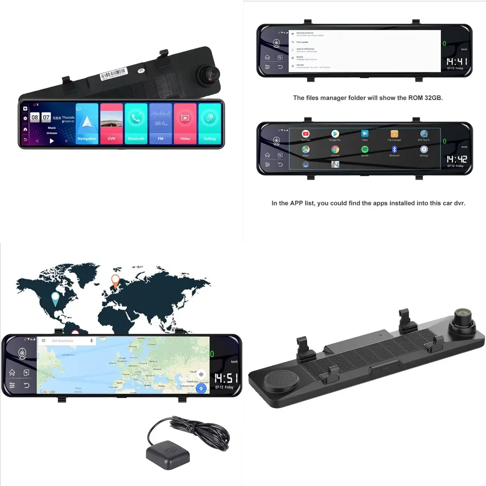 12 İnç Araç DVR Dikiz Aynası 4 - Dash Cam Rear View Mirror 12 Inch incelemesi ve fiyatı