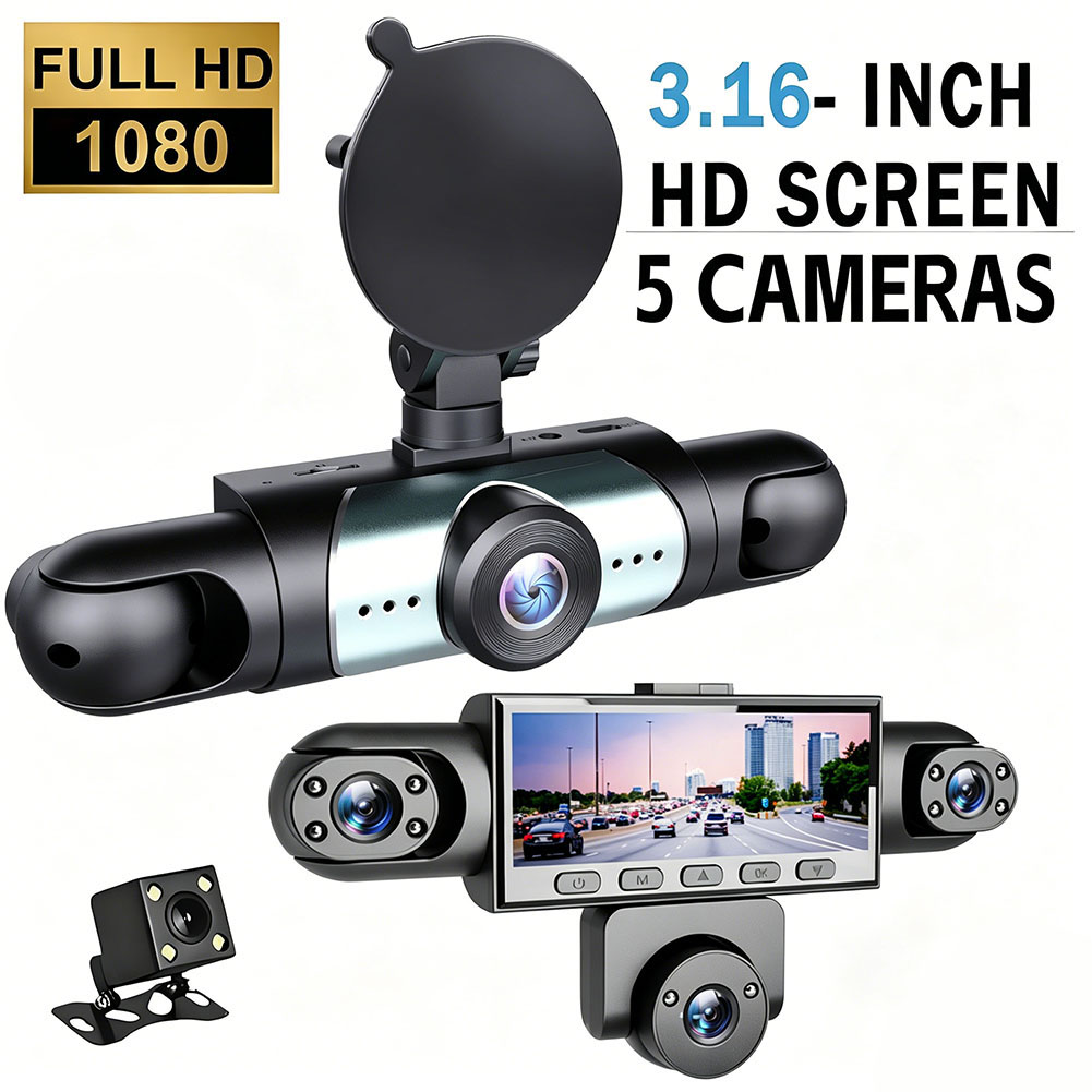5 Kanallı 360 Derece Araç Kame - Dash Cam 360 Degree Panoramic incelemesi ve fiyatı