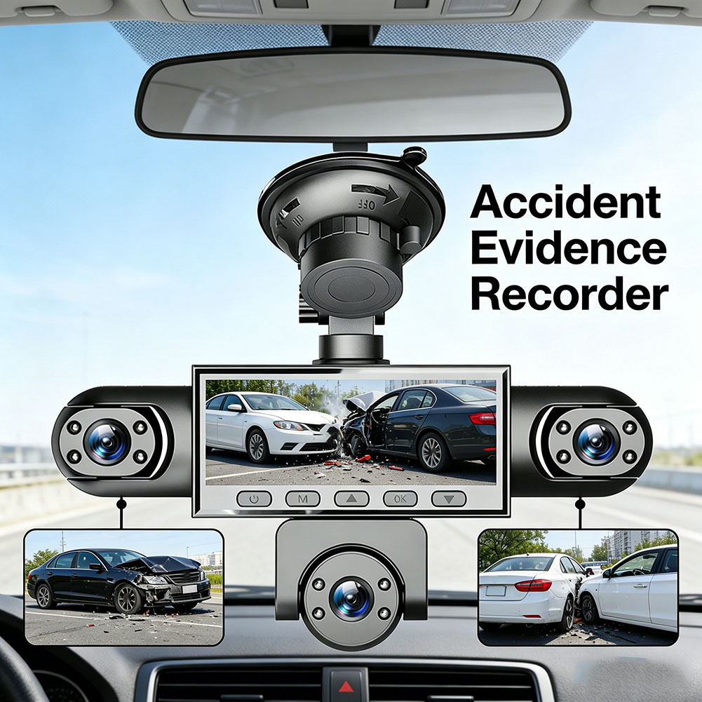 5 Kanallı 360 Derece Araç Kame - Dash Cam 360 Degree Panoramic incelemesi ve fiyatı