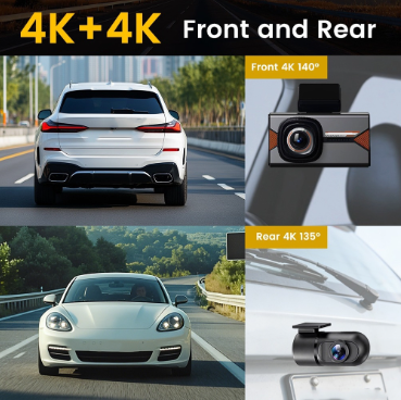 SUV'ler için 4K 4K Araç Kamera - Dash Cam Front And Rear 4K incelemesi ve fiyatı