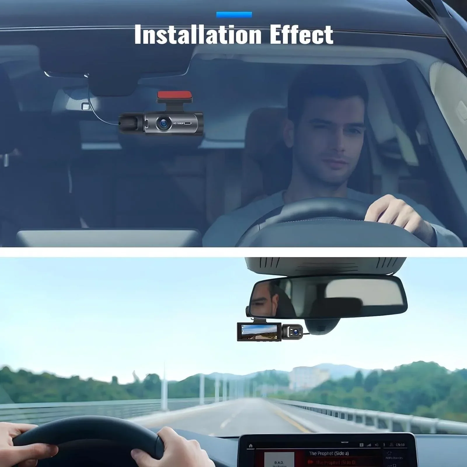 1080P HD Çift Kameralı Ön ve A - Dash Cam With Parking Monitor incelemesi ve fiyatı
