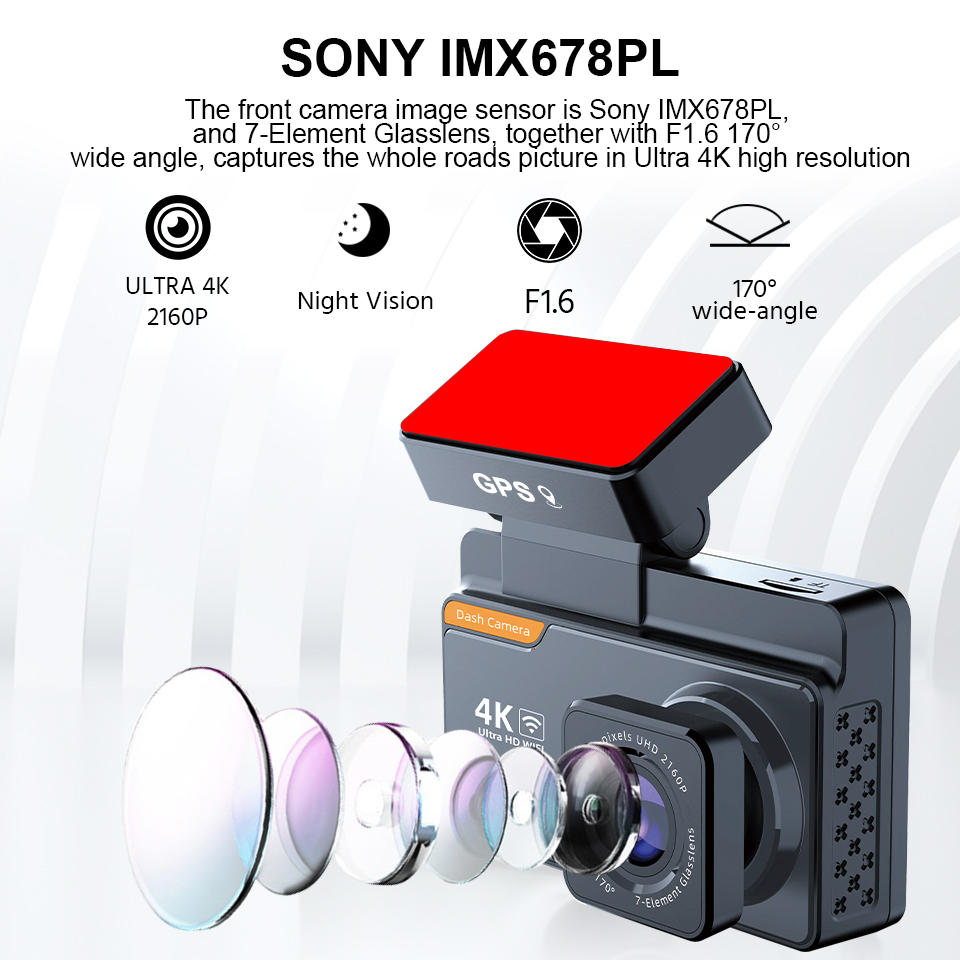 E-ACE 3 İnç UHD 4K Video Kayde - Dash Cam 4K Sony Starvis incelemesi ve fiyatı