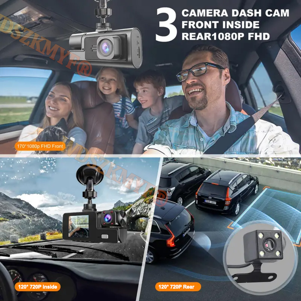 Yeni 3 Kameralı WIFI Araç Kame - Dash Cam 3 Channel 1080P incelemesi ve fiyatı