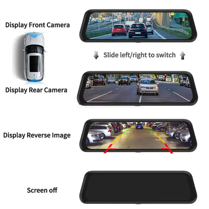 10'' Aynalı Araç Kamerası Gece - Dash Cam Mirror Backup Camera incelemesi ve fiyatı