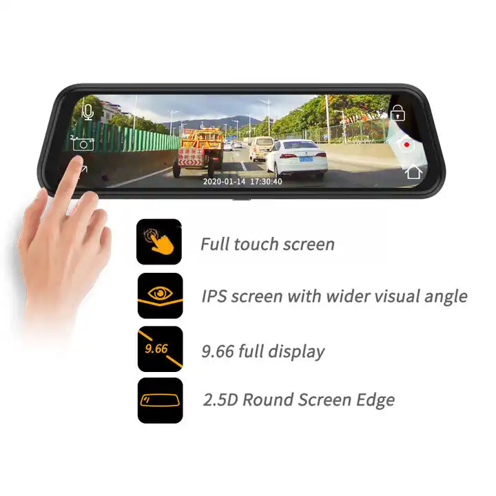 10'' Aynalı Araç Kamerası Gece - Dash Cam Mirror Backup Camera incelemesi ve fiyatı