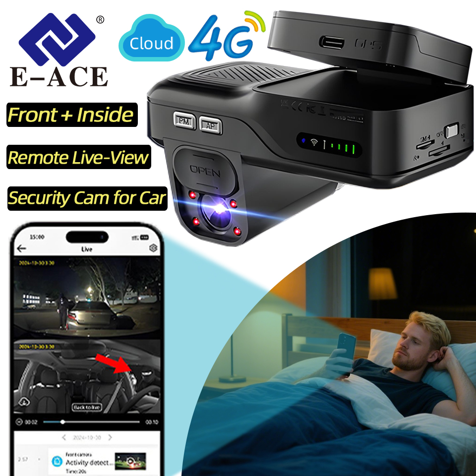 E-ACE 4G LTE Araç Kamerası Siy - Dash Cam Night Vision Infrared incelemesi ve fiyatı