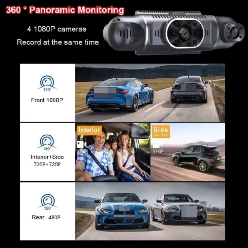 360 Derece Panoramik Araç DVR' - Dash Cam 360 Degree Panoramic incelemesi ve fiyatı