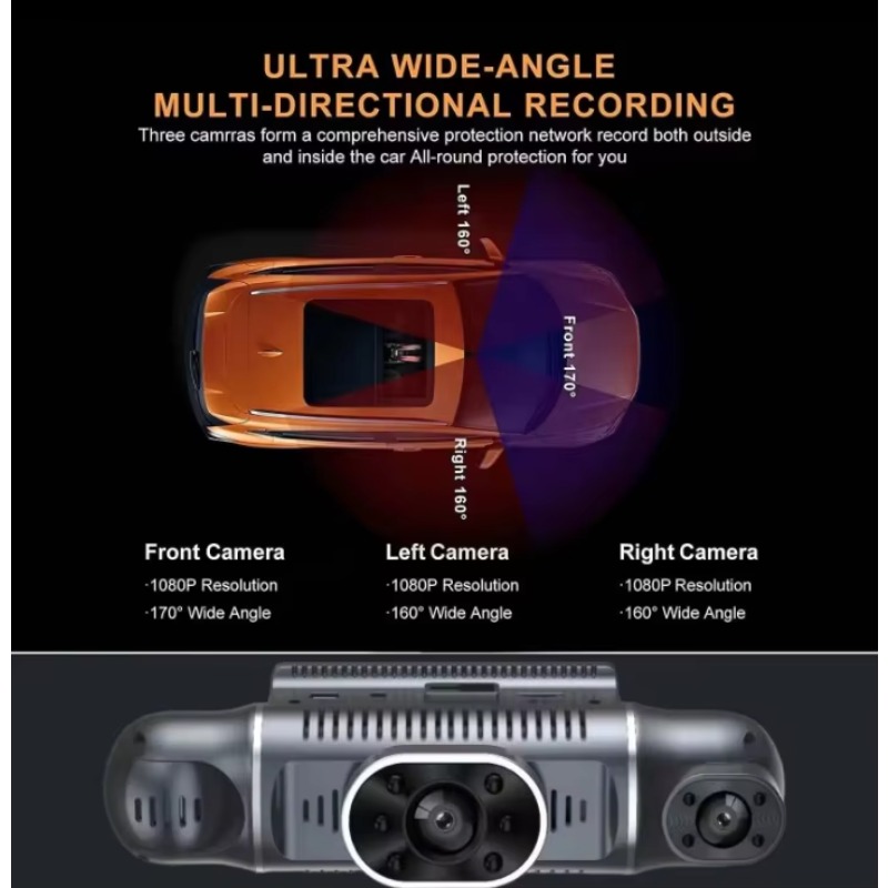360 Derece Panoramik Araç DVR' - Dash Cam 360 Degree Panoramic incelemesi ve fiyatı