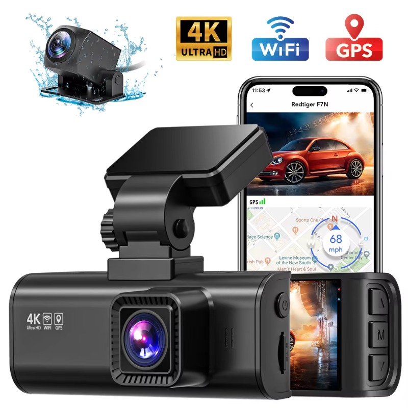 F7N WIFI GPS Desteği 3.16 İnç  - Dual Dash Cam With Gps Wifi incelemesi ve fiyatı