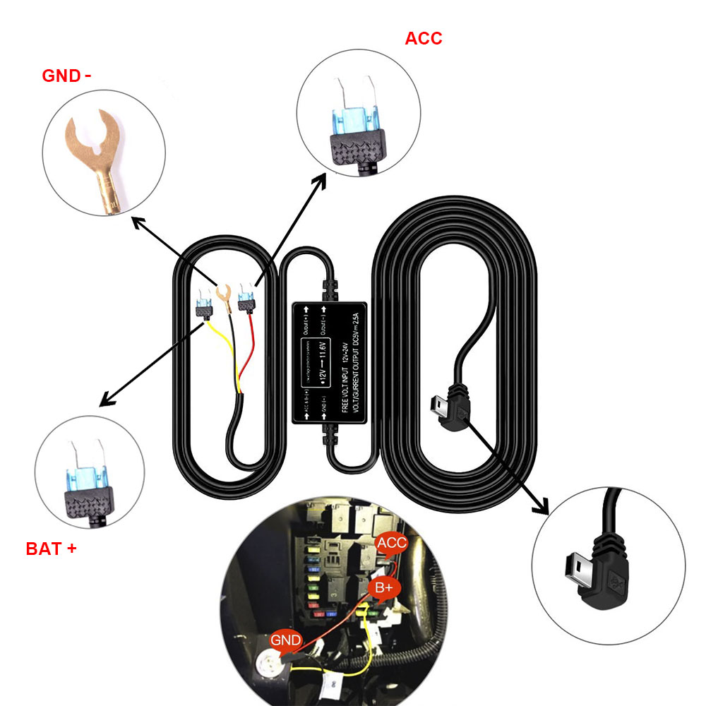 HGDO Araç Kamerası Sabit Kablo - Dash Cam Hardwire Kit incelemesi ve fiyatı