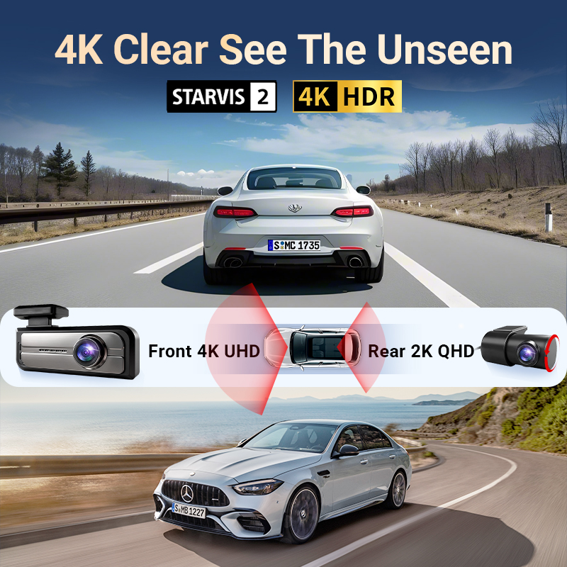 Çift Kameralı Araç Kamerası, 4 - Dash Cam With Parking Monitor incelemesi ve fiyatı