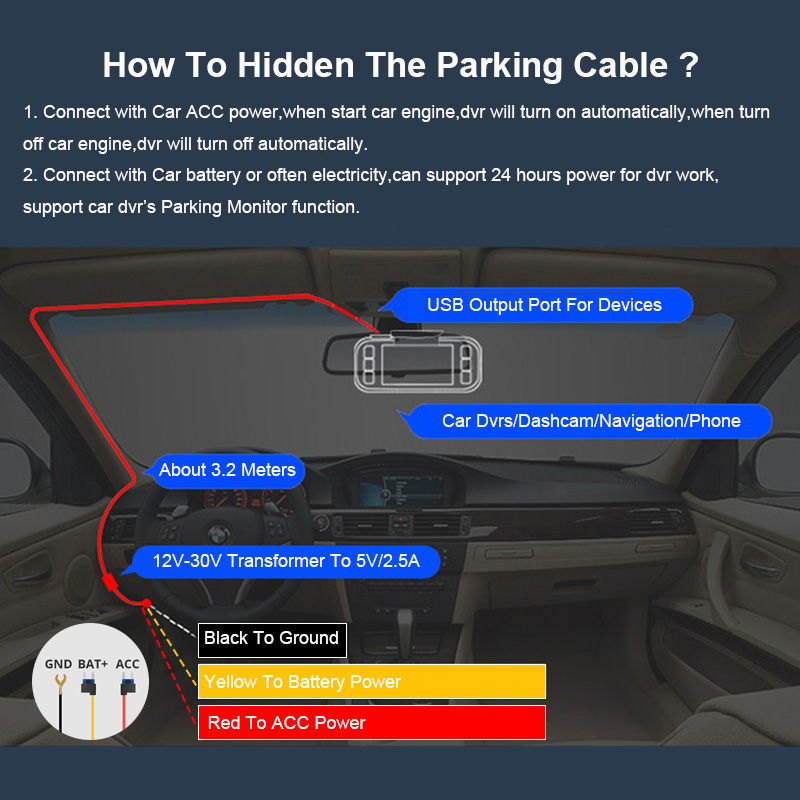 Yangood 3.5 Metre Dash Kamera  - Dash Cam Hardwire Kit incelemesi ve fiyatı