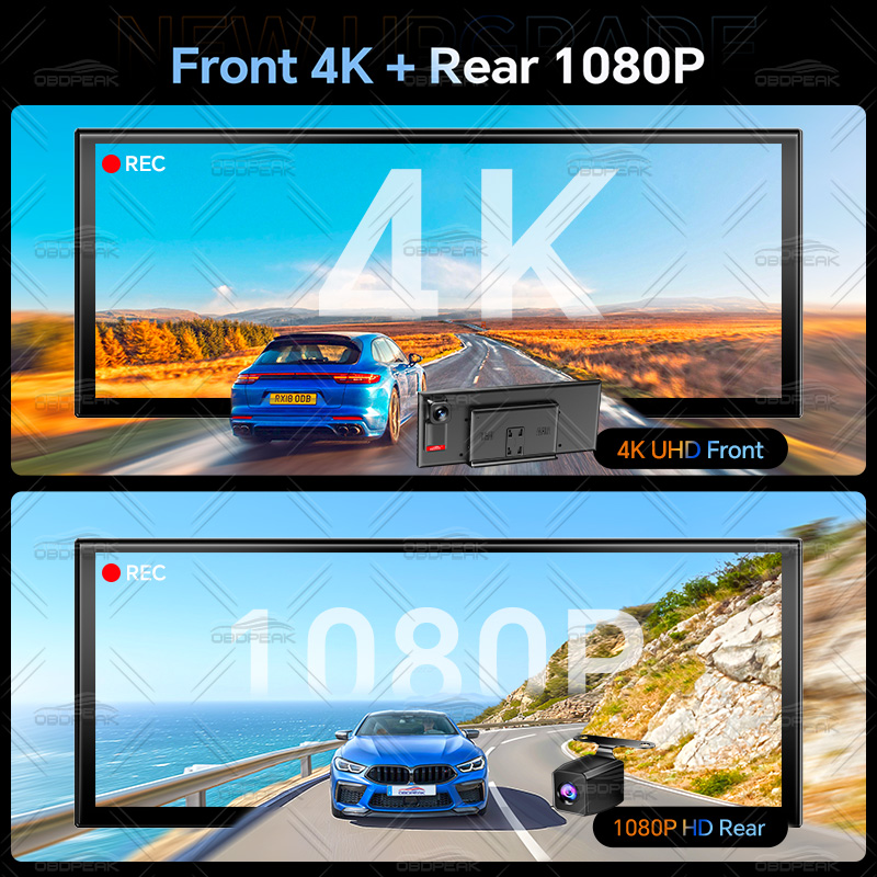 12,3 inç 4K Araç İçi Kamera K9 - Dual Dash Cam With Gps Wifi incelemesi ve fiyatı