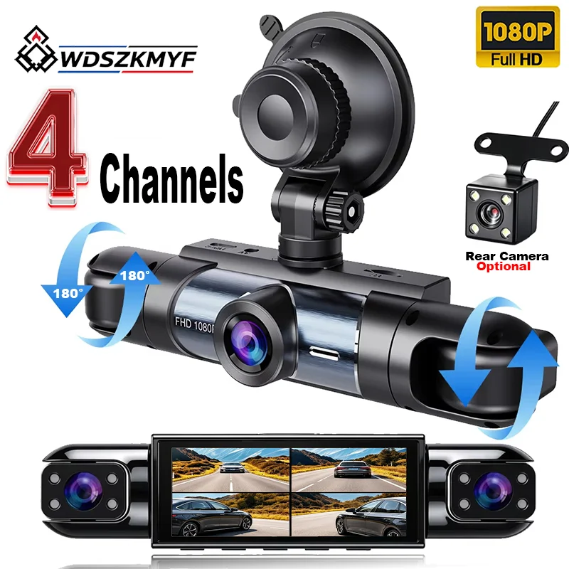 HD 1080P 3/4 Kanal Araç İçi Ka - Dash Cam 3 Channel 1080P incelemesi ve fiyatı