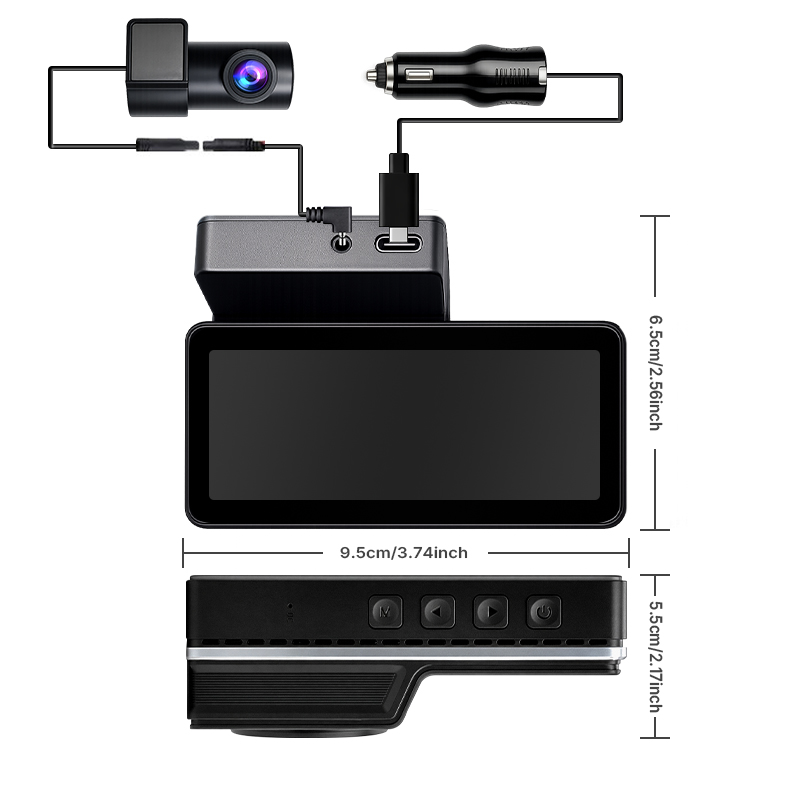 4K Çift Lensli Akıllı HD Bulut - Dash Cam Front And Rear 4K incelemesi ve fiyatı