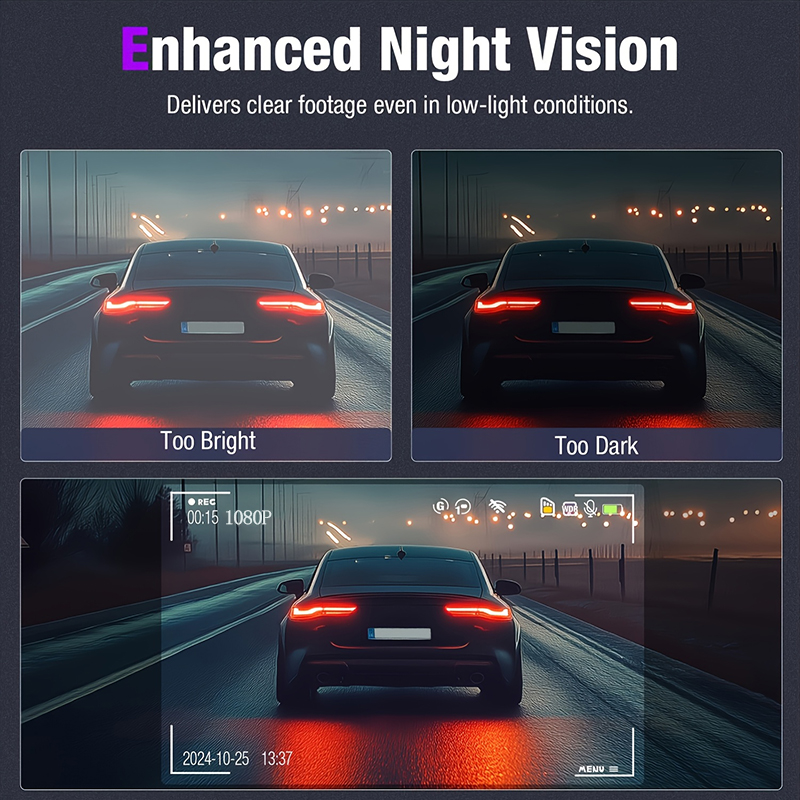 Üçlü Lens WiFi Dashcam 2/3 Kan - Dash Cam 3 Channel 1080P incelemesi ve fiyatı