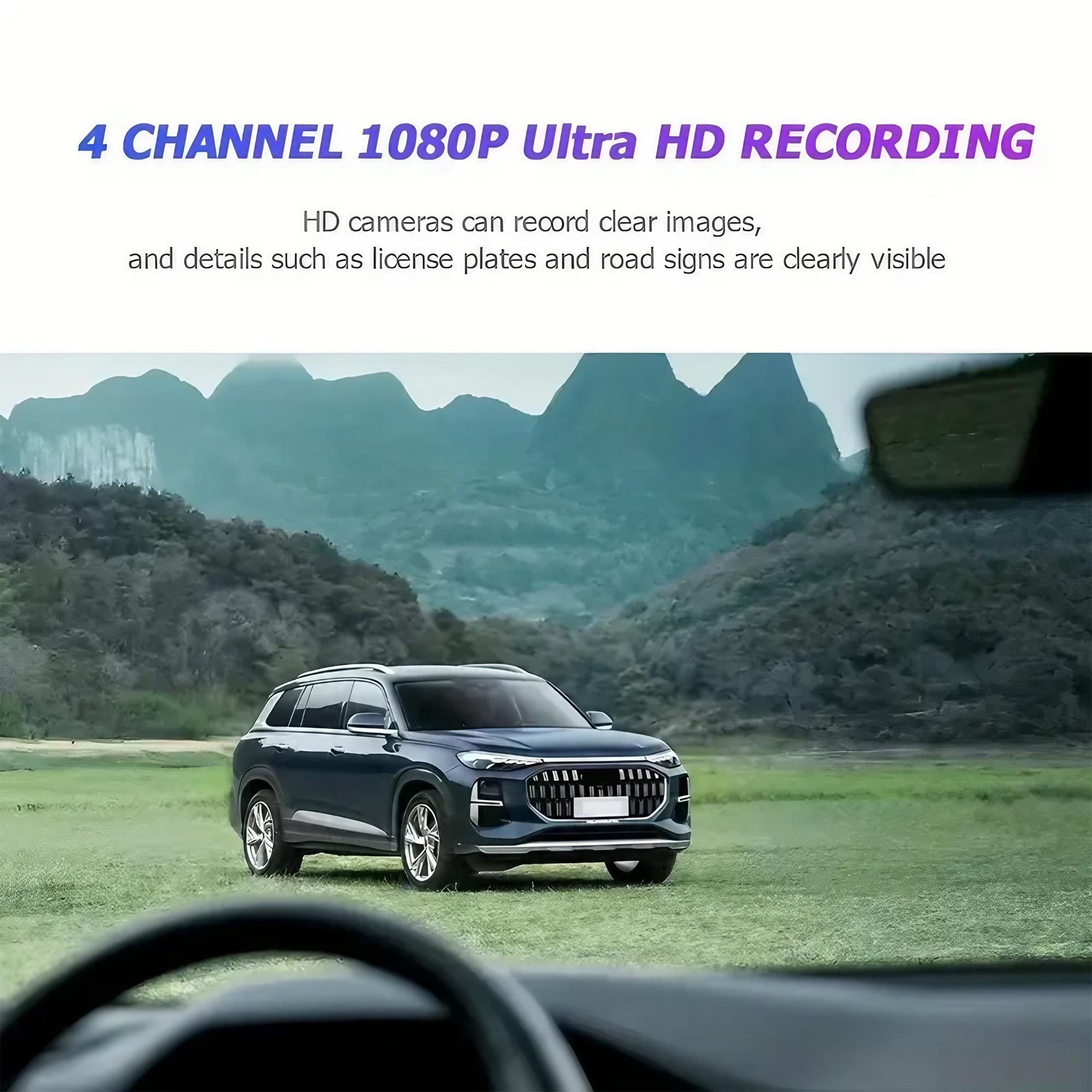 4 Lensli Araç Kamerası 1080P F - Dash Cam 360 Degree Panoramic incelemesi ve fiyatı