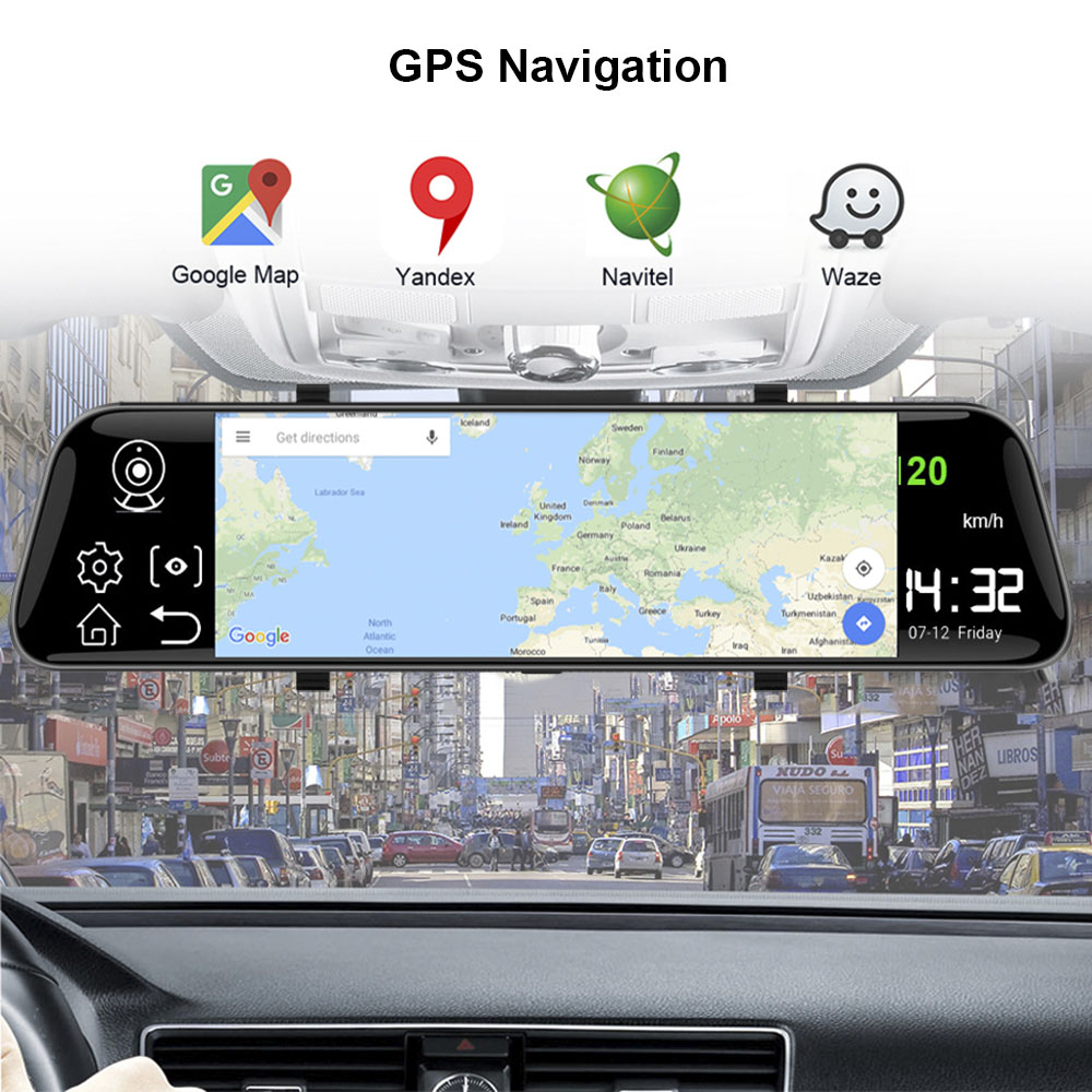 HGDO 10 ''4G Android çizgi kam - Dual Dash Cam With Gps Wifi incelemesi ve fiyatı