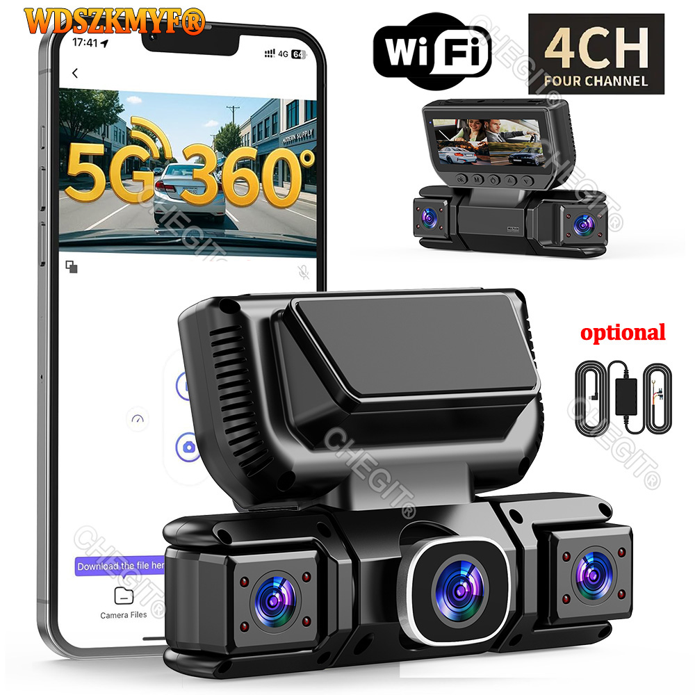 Yeni WIFI 4 Kanallı 360 Derece - Dash Cam 360 Degree Panoramic incelemesi ve fiyatı