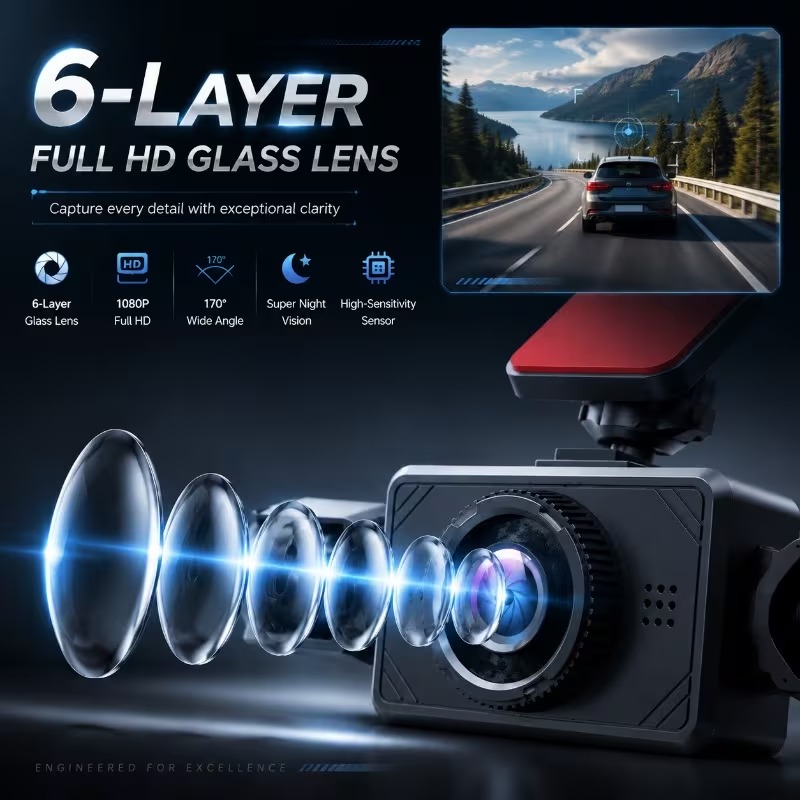 3/4 Kanallı 1080P Araç Kameras - Dash Cam 3 Channel 1080P incelemesi ve fiyatı
