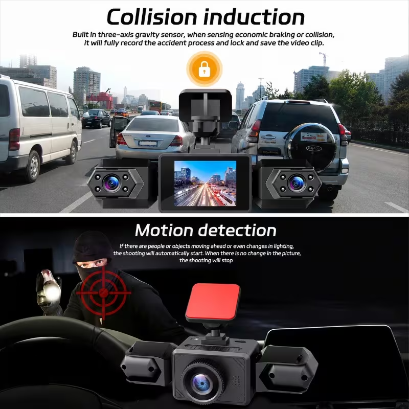 3/4 Kanallı 1080P Araç Kameras - Dash Cam 3 Channel 1080P incelemesi ve fiyatı