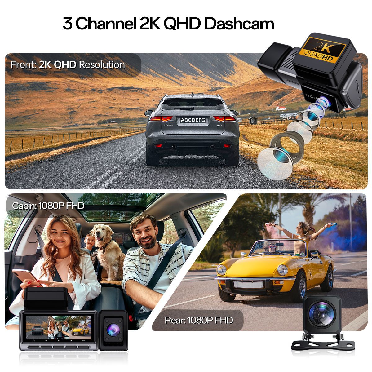 Yeni Sınır Ötesi Üçlü Kayıtlı  - Dash Cam 360 Degree Panoramic incelemesi ve fiyatı