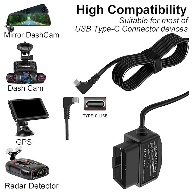 AB56-4X Araç Kamerası OBD Sabi - Dash Cam Hardwire Kit incelemesi ve fiyatı