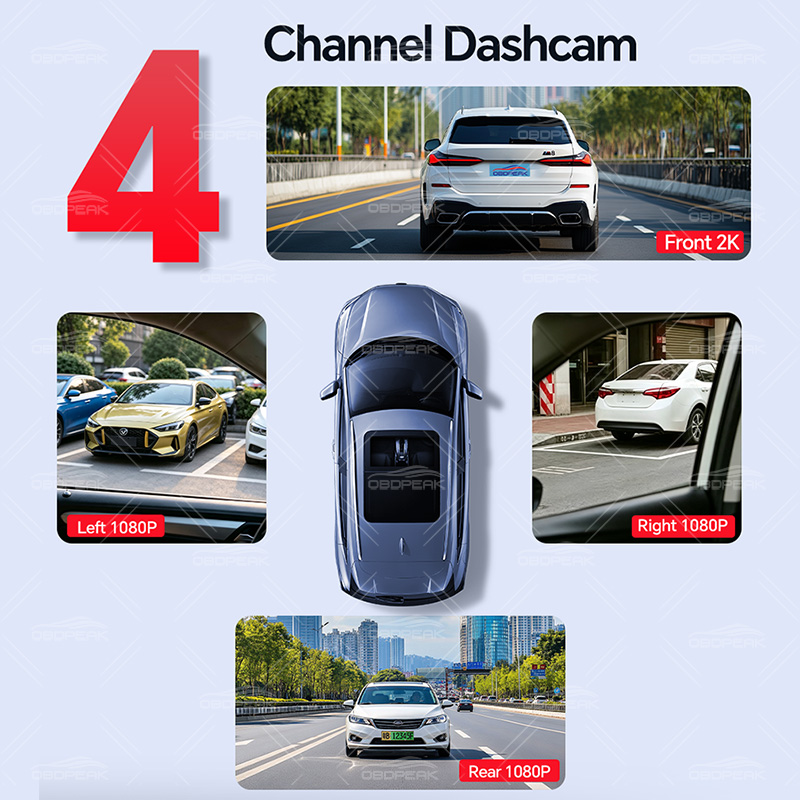 M100 Gizli 4 Kanal LTE 4G Araç - Dash Cam 3 Channel 1080P incelemesi ve fiyatı