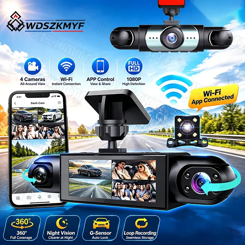 4Lens Araç DVR 360 Derece Vide - Dash Cam 360 Degree Panoramic incelemesi ve fiyatı