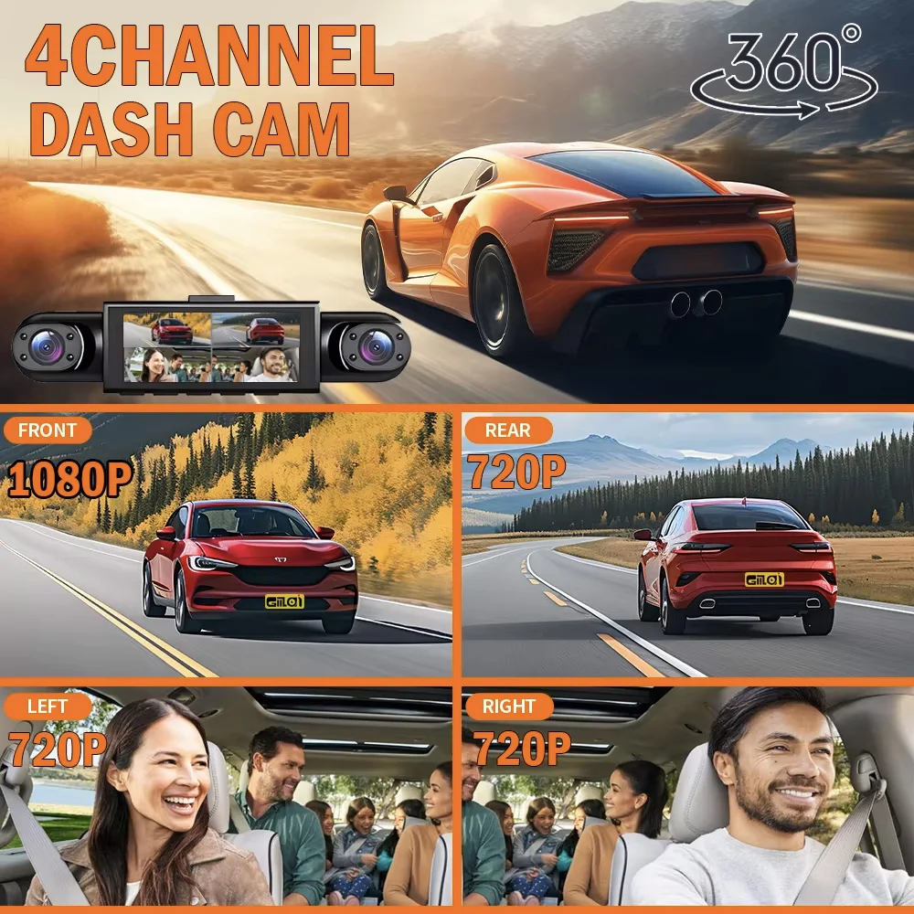 4Lens Araç DVR 360 Derece Vide - Dash Cam 360 Degree Panoramic incelemesi ve fiyatı