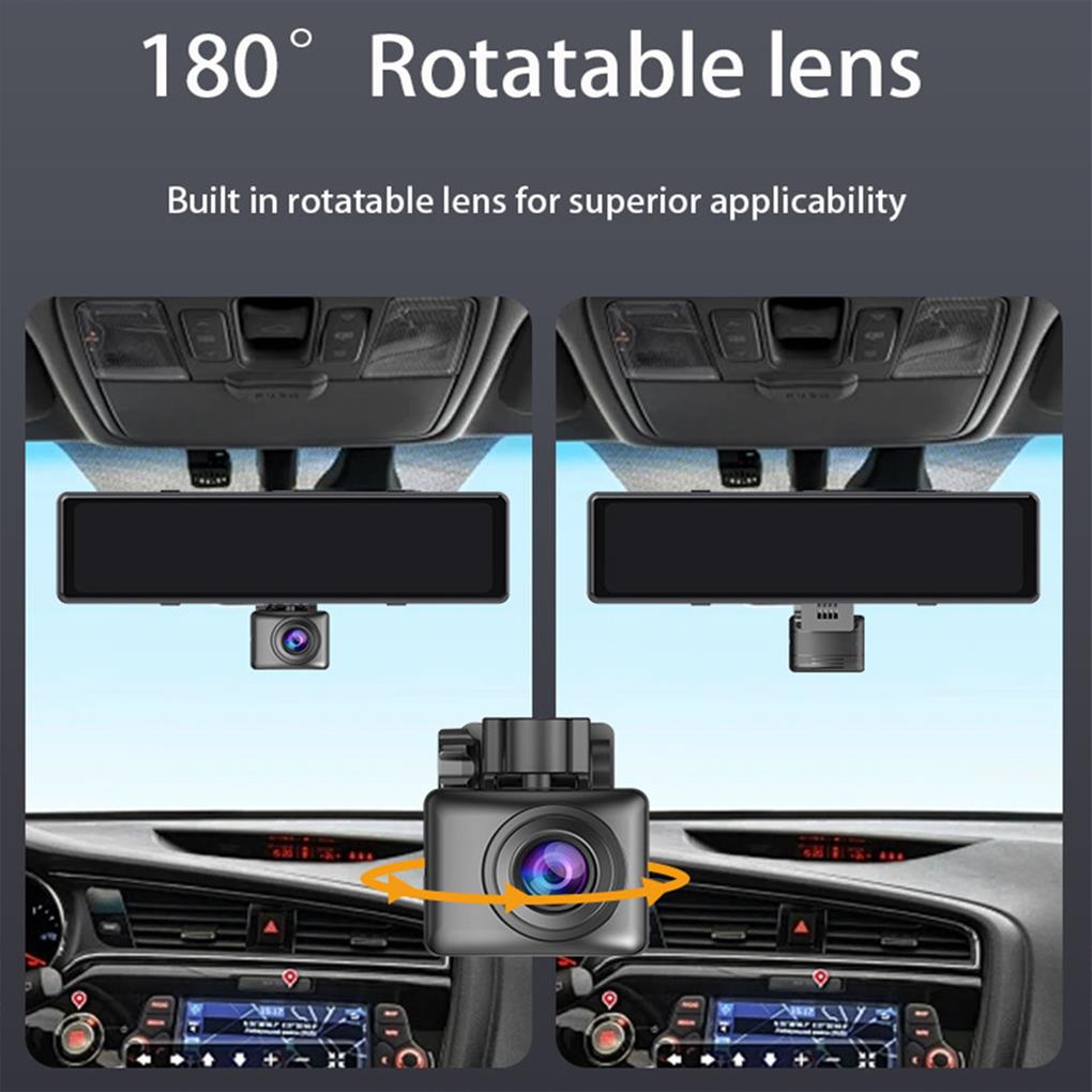 12 inç dikiz Dash kamera 1080P - Dash Cam Rear View Mirror 12 Inch incelemesi ve fiyatı