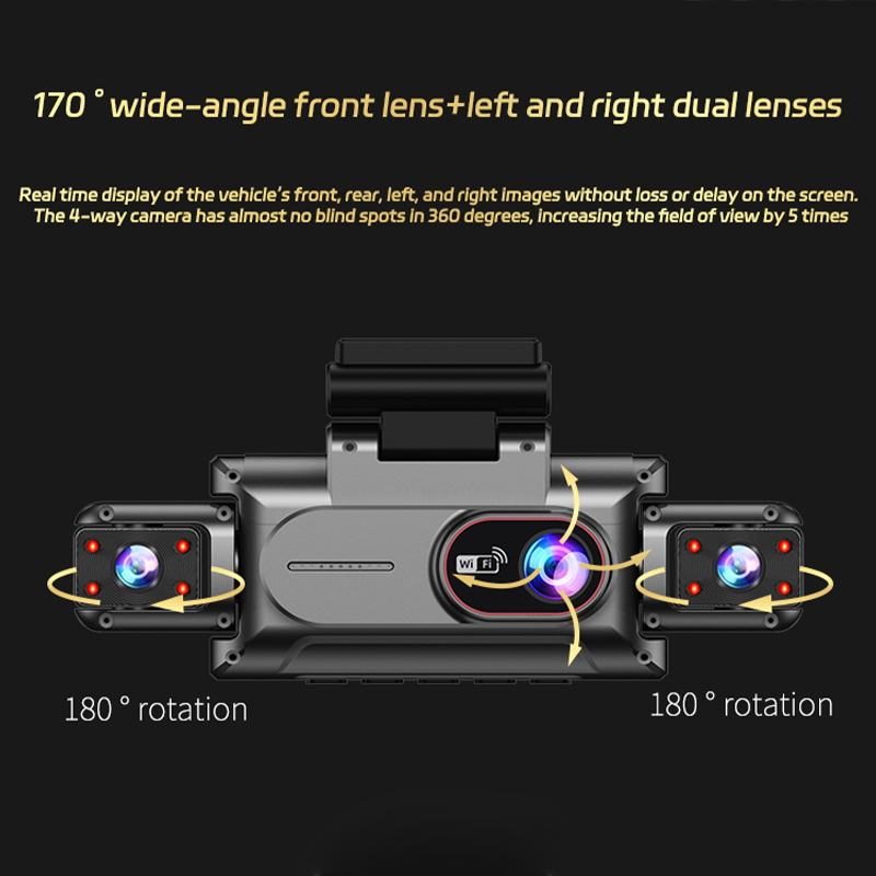 4 Kanallı Araç Kamerası 1080P  - Dash Cam Night Vision Infrared incelemesi ve fiyatı